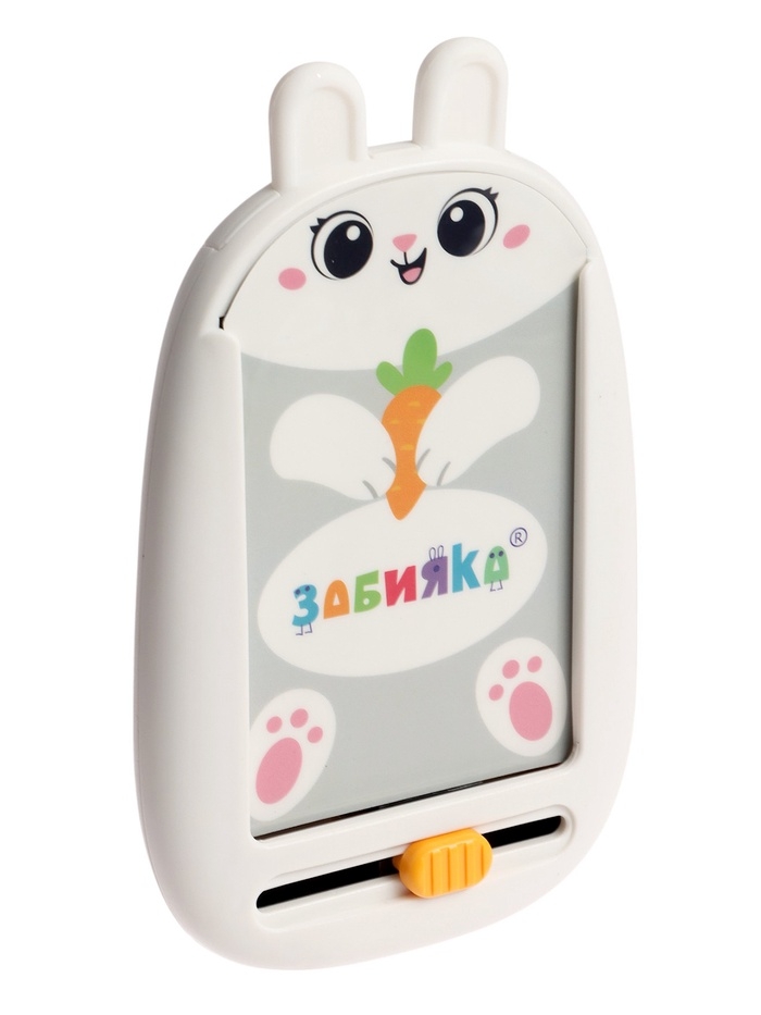 Интерактивный планшет с карточками "Зайчик" русская озвучка, 60 двустронних карточек