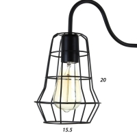 Бра 2532/1 E27 40Вт черный 15,5х20 см