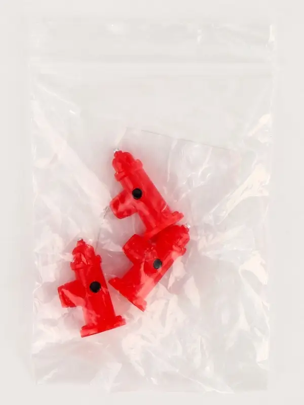 Миниатюра кукольная &laquo;Гидрант&raquo;, набор 3 шт., размер 1 шт. &mdash; 1,5 &times; 3 &times; 1,5 см