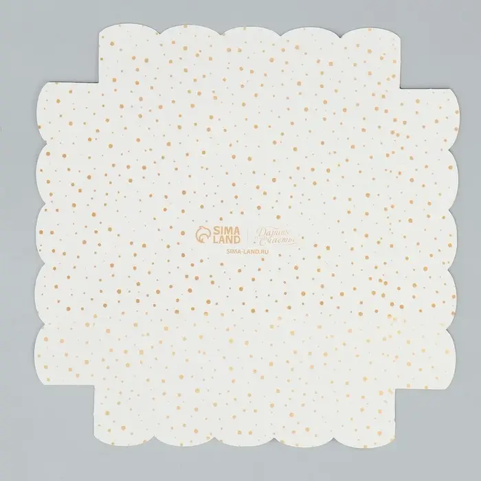 Коробка для кондитерских изделий с пластиковой крышкой I love winter, 15&times;15&times;3 см