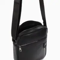 Сумка мужская, 21*7*25 см, отд на молнии, 2 н/карман, длин рег.ремень, черный