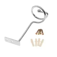 Крючок - держатель для штор на стену CAPPIO KS044, металлический, цвет хром, 2 шт