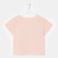 Футболка укороченная &laquo;Hey Мickey&raquo; Микки Маус, цвет розовый