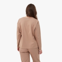 Лонгслив женский MINAKU: Basic line цвет бежевый, р-р 48