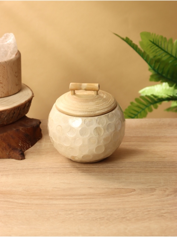 Банка для сыпучих продуктов 11х11х9,5 см, бамбук