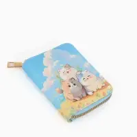 Кошелек дет 07-01-01 Июнь2545 кот, 8,5*2,5*10,5 см, 2 отд+отд/молн, д/карт, голубой