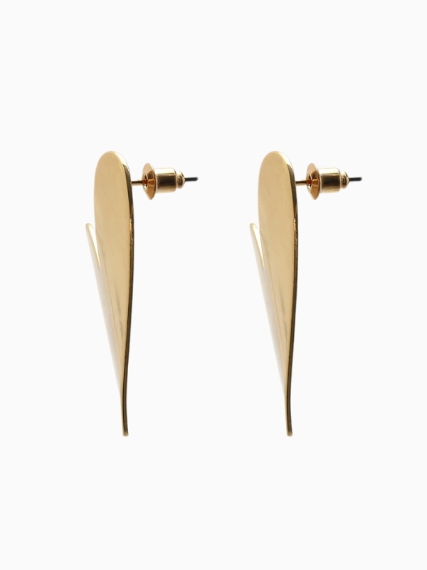 Серьги металл &laquo;Сердце&raquo; нежность, цвет золото