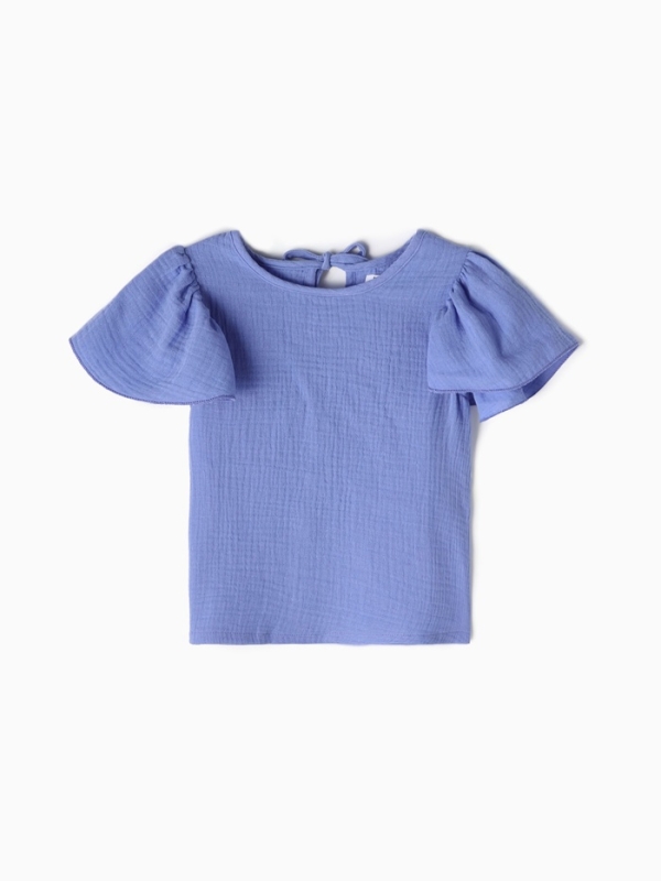 Топ из муслина для девочки KAFTAN рост 116, фиолетовый