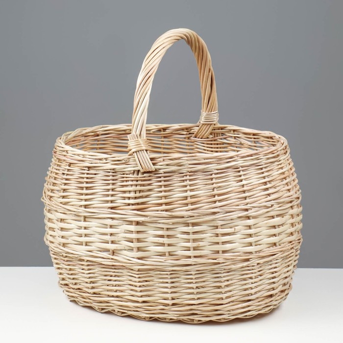 Корзина «Грибная», №4, 38×32×42 см, 15 л, ручное плетение, лоза Корзина «Грибная», №4, 38×32×42 см, 15 л, ручное плетение, лоза