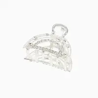 Краб для волос "Джули" дуга, 4 см, серебро