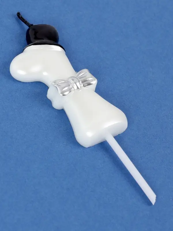 Свеча для торта &laquo;Джентельмен&raquo;, цифра 1, белая