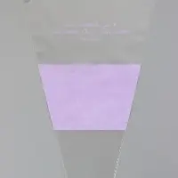 Пакет конус для цветов, с нетканым материалом, 26+7&times;37 см, лиловый