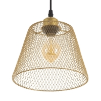 Светильник BayerLux "Фиш" Е27 40Вт золото  20х20х16-116см