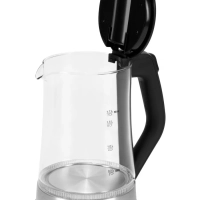 Чайник HYK-G3401 1.7л. 2200Вт черный серебристый