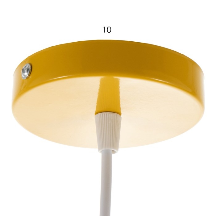 Светильник BayerLux Подвес "Треугольник" 1x40Вт E27 желтый 16х16х18-116 см