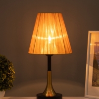 Лампа настольная BayerLux "Рита" 1х40Вт Е27 черный/бронза/коричневый 20х20х40см