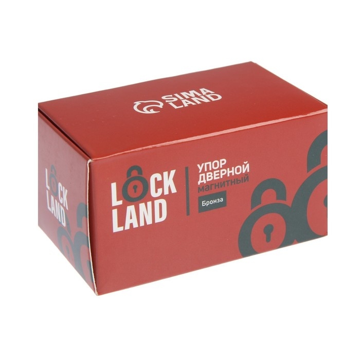 Упор дверной LOCKLAND, магнитный, цвет бронза Упор дверной LOCKLAND, магнитный, цвет бронза