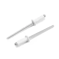 Заклёпки ТУНДРА krep, вытяжные, алюминий-сталь, 3.2&times;8 мм, белые, 50 шт.