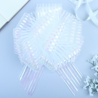 Бант-шар №10 "Полоски", цвет белый Бант-шар №10 "Полоски", цвет белый