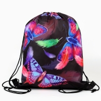 Мешок для обуви &laquo;Яркие бабочки&raquo; болоньевый материал, 30 х 40 см