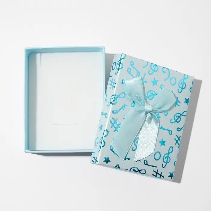 Коробочка подарочная под набор &laquo;Музыка&raquo;, 7&times;9 (размер полезной части 6.5&times;8.5 см), МИКС, вставка белая