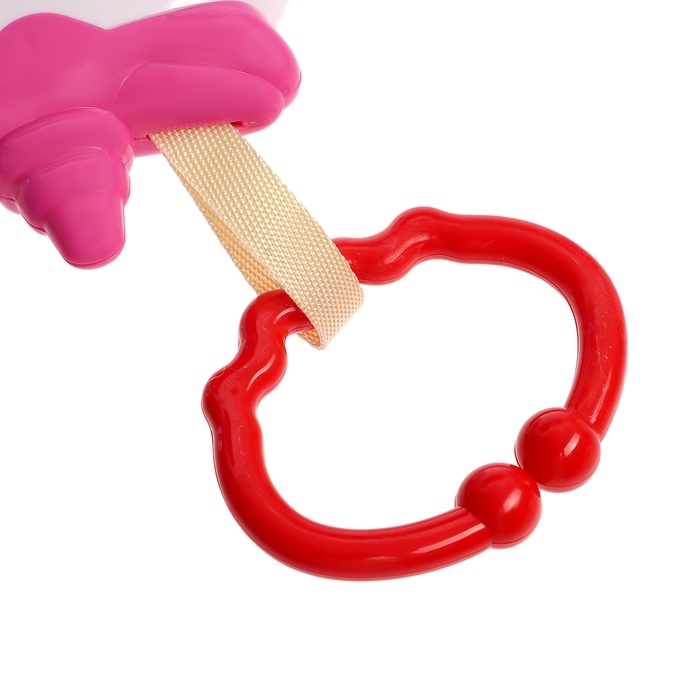 Музыкальная игрушка - подвеска &laquo;Любимый единорог&raquo;, прорезыватель - погремушка, звук, свет, цвет розовый