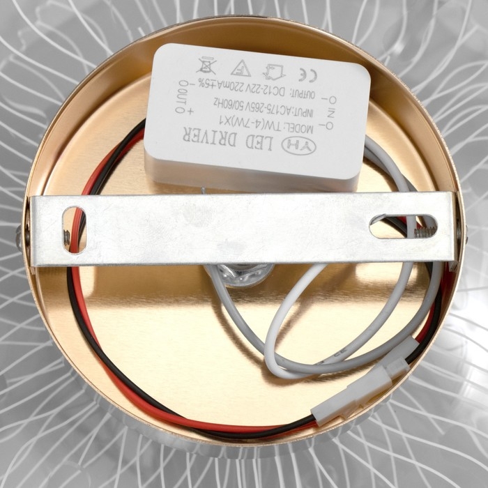 Бра "Пион" LED 4Вт 4000К золото 20х9х18см