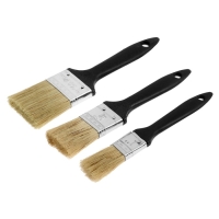 Набор кистей ЛОМ, натуральная щетина, пластиковая рукоятка, 1-1.5-2", 25, 38, 50 мм Набор кистей ЛОМ, натуральная щетина, пластиковая рукоятка, 1-1.5-2", 25, 38, 50 мм