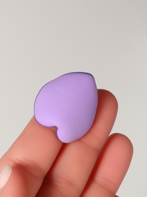 Набор спонжей д/макияжа сердце (наб 5шт цена за наб) латекс МИКС пакет QF