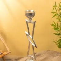 Подсвечник "Абстракция Человек" алюминий 21х13х73 см