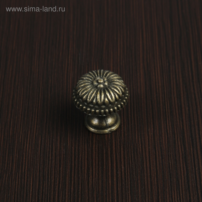 Ручка кнопка VINTAGE 006, цвет бронза, 8 шт TMP