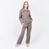 Костюм женский (свитер/брюки), цвет бежевый, размер 46 Костюм женский (свитер/брюки), цвет бежевый, размер 46