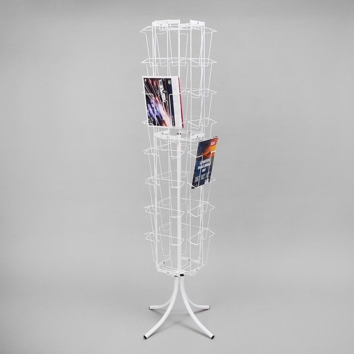 Стойка вращающаяся для прайсов, напольная, 32 кармана А4, 50&times;50&times;180