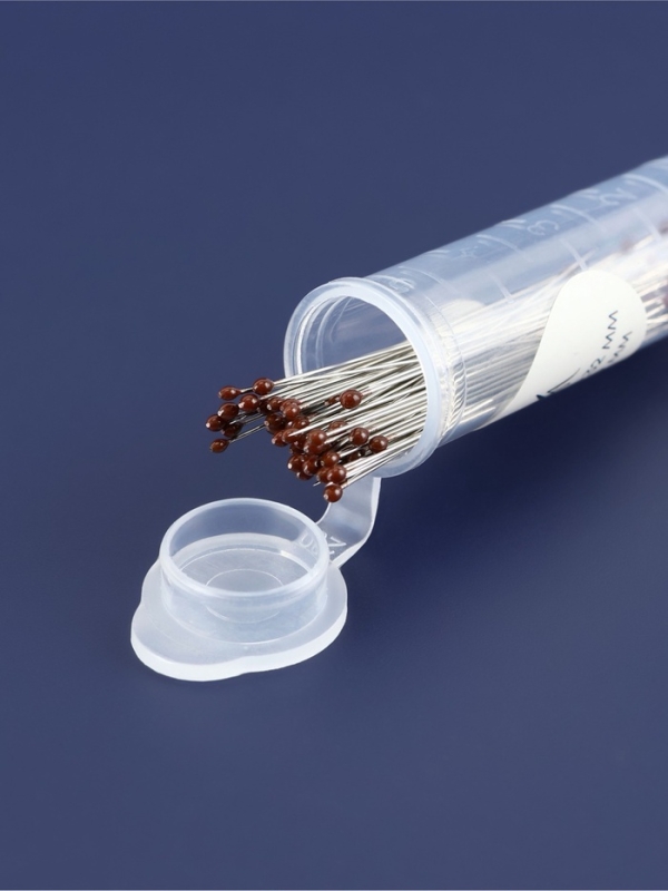 Булавка портновская сталь №1 4см S0,32мм (наб 50шт цена за наб) черн. головка TR