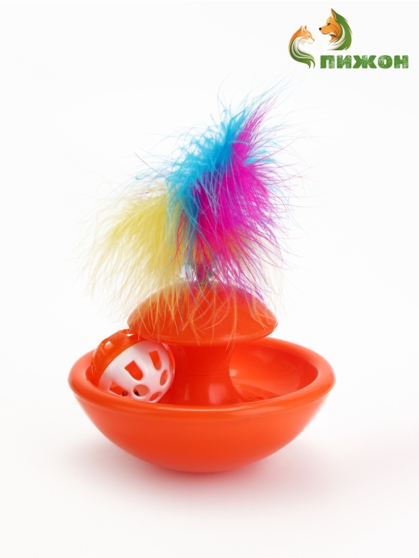 Игрушка-неваляшка с пером 12,3 х 6 см, Микс цветов Игрушка-неваляшка с пером 12,3 х 6 см, Микс цветов