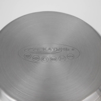 Кастрюля Катунь &laquo;Антея&raquo;, 2 л, d=18 см, капсульное дно, индукция, нержавеющая сталь, AISI - 201