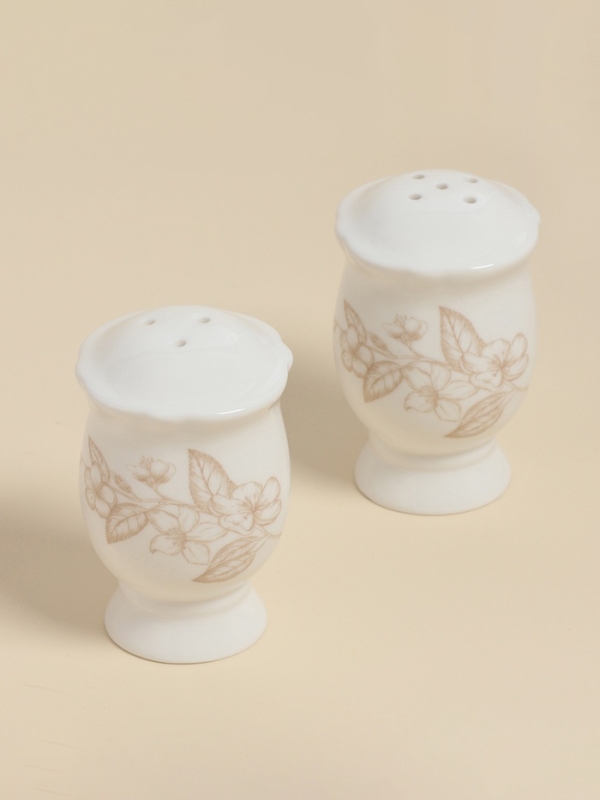 Набор для специй SL Home &laquo;Аманде&raquo;, 5&times;5&times;8 см, солонка, перечница, фарфор, белый