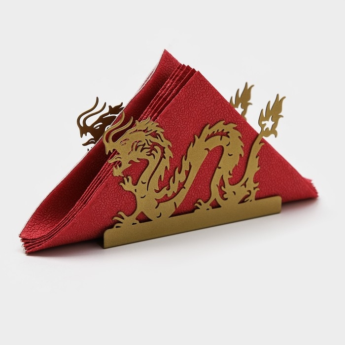 Салфетница Magistro &laquo;Дракон&raquo;, 14&times;4&times;9 см, цвет золотой