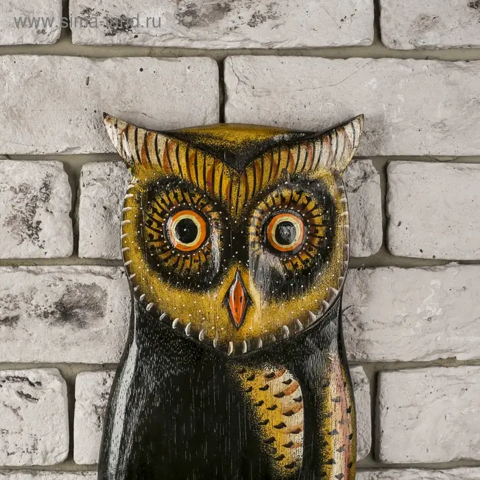 Настенное панно "Сова" 48х20х2,5 см