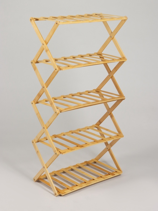 Подставка для цветов Greengo, 5 полок, 50 &times; 25 &times; 89 см, напольная, бамбук