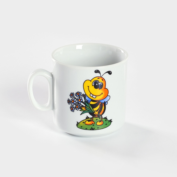 Кружка фарфоровая &laquo;Пчёлы&raquo;, 200 мл, рисунок микс