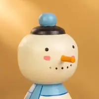 Деревянная кукла кокеши &laquo;Снеговик&raquo;, 7&times;8.5&times;17 см