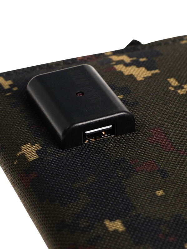 Солнечная панель для зарядки телефона, складная, 4 панели, 21 Вт, 44&times;16.5&times;0.3 см, хаки