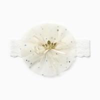 Повязка на голову Крошка Я "Цветочек", 20 см, цвет кремовый Повязка на голову Крошка Я "Цветочек", 20 см, цвет кремовый