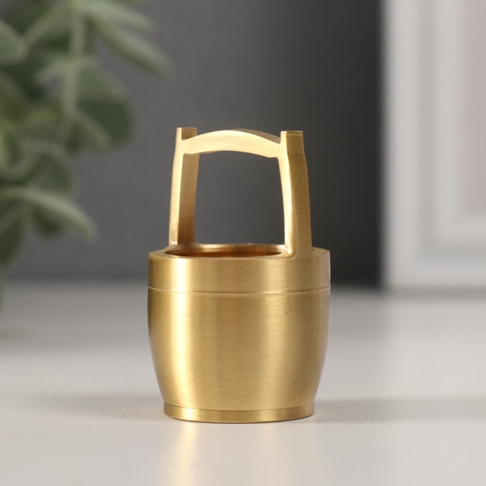 Сувенир латунь "Чаша богатства" 3х3х5 см