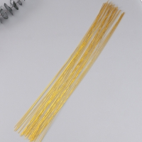 Проволока для изготовления искусственных цветов "Золотая" длина 40 см сечение 0,7 мм набор 50 шт 1 Проволока для изготовления искусственных цветов "Золотая" длина 40 см сечение 0,7 мм набор 50 шт 1