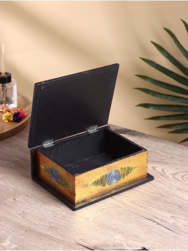 Шкатулка резная МДФ "Сова", 15х19х7,5 см