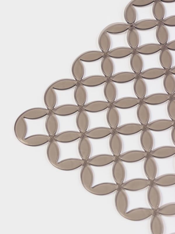 Коврик в раковину Доляна &laquo;Кико&raquo;, 24&times;30 см, серый