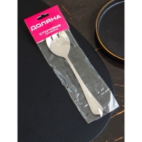 Вилка салатная из нержавеющей стали Доляна, h=19,8 см, толщина 2,2 мм, 410 сталь Вилка салатная из нержавеющей стали Доляна, h=19,8 см, толщина 2,2 мм, 410 сталь