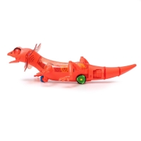 Ящерица &laquo;Шестерёнки&raquo;, свет, работает от батареек, цвет красный